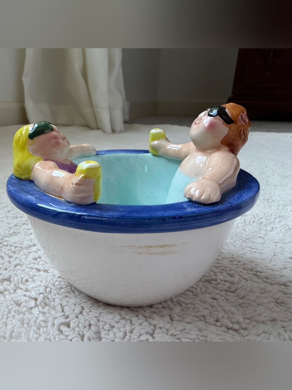 Vintage 1995 Lotus Pool Chip and Dip Bowl Set - Picture 2 of 16